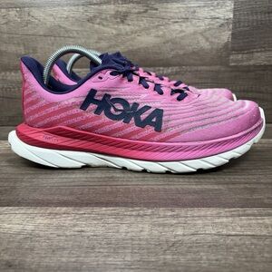 Hoka Mach 5 Pink Purple Womens US Size 10.5 EUR 43.3 1127894 RSRW Running Shoes